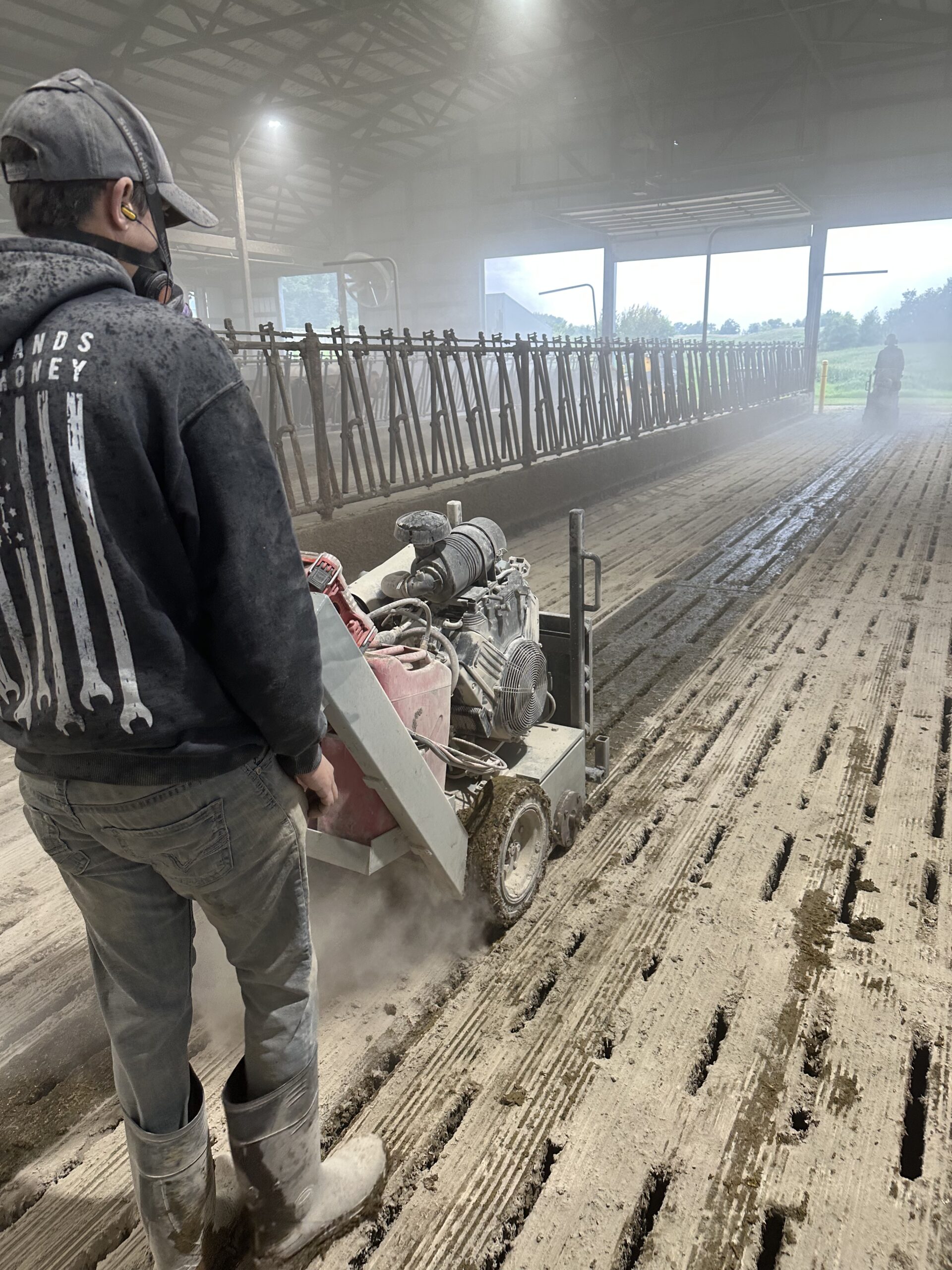 barn floor repair project in Rice Lake, WI