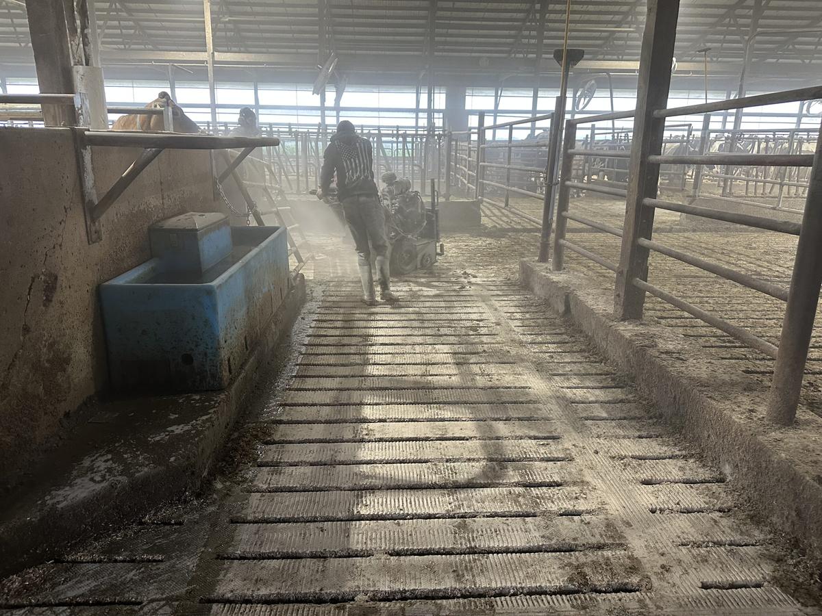 Cumberland, WI - barn floor repair project